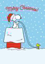 Funny Christmas Card - Snoopy - Snowy Scene created by Hype Associates