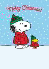 Cute Christmas Card - Snoopy - Cosy Coats created by Hype Associates