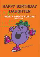 Cute Birthday Card - Little Miss Naughty - For Daughter created by Mr. Men