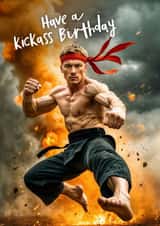 Fun Birthday Card - Martial Arts Fighter created by Woody's Design