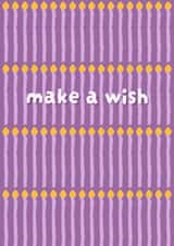 Make A Wish Birthday Card | Classic & Modern created by JH Designs