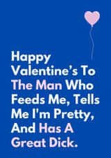 Rude Valentine's Day Card - Great Dick created by Sundiva Designs