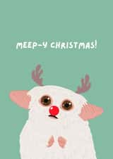 Funny Doctor Who Meep Christmas Card created by Jess