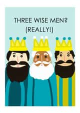 Three WISE men card created by Lucky Lobster Art