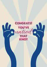 Fun Congratulations Card - Divorced - You've United That Knot created by Tainted Genie