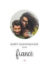 Personalised Valentines Day Photo Card created by Kalm Lettering - Classic Valentine's Day Card - For Fiancé