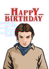 Stranger Things Season 5 Birthday Card (White Background) created by Ayliesh Chaplin