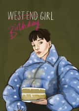 Funny Birthday Card - Lily Allen - West End Girl Inspired created by Running with Scissors