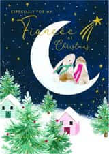 Traditional Christmas Card - For Fiancée - Star Gazing created by Nigel Quiney