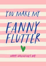 Cheeky Valentine's Day Card - You Make my Fanny Flutter created by Atwood & Atwood