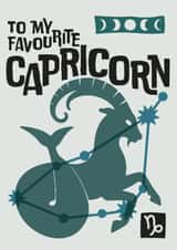 Star Sign Card – Favourite Capricorn created by Colin Stevens