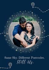 Personalised Valentines Day Photo Card created by Blush Boulevard - Cute Anniversary Valentine Card for Significant Other Long Distance Relationship