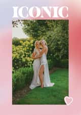 Personalised Valentines Day Photo Card created by Sunpatch Society - Classic Valentine's Day Card - Iconic