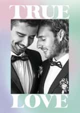 Personalised Valentines Day Photo Card created by Sunpatch Society - Modern Photo Valentine's Day or Anniversary Card - True Love