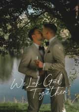 Personalised Valentines Day Photo Card created by Sunpatch Society - We Look Good Together - Elegant photo card - Valentine's Day, Anniversary