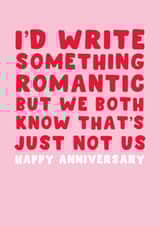 Funny Anniversary Card – Just Not Us created by Pink Peach Cards