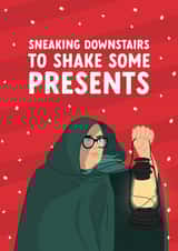 Funny Christmas Card - Alan Carr - Celebrity Traitors - Shake Some Presents created by The Cake Thief