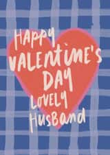 Classic Valentine's Day Card - For Husband - Heart created by Sweetlove Press