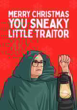 Funny Christmas Card - Alan Carr - The Celebrity Traitors created by Sundiva Designs