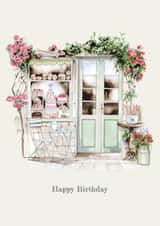 Traditional Birthday Card - Garden Cafe created by Crumble and Core