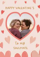 Personalised Valentines Day Photo Card created by The Pattern Press - Classic Valentine's Day Card - Soulmate