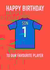 Son sports top. Birthday Card created by Two Three Five Design