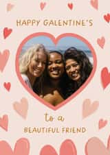 Personalised Valentines Day Photo Card created by The Pattern Press - Classic Galentine's Day Card - Beautiful Friend