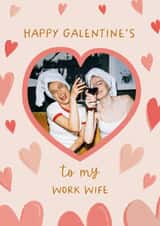 Personalised Valentines Day Photo Card created by The Pattern Press - Classic Galentine's  Card - Work Wife