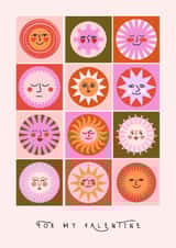 Arty Valentine's Day Card - Sunshines - For My Valentine created by Sad Girl Illustration