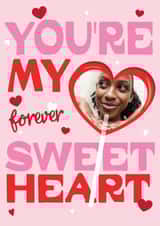 Personalised Valentines Day Photo Card created by Puns and Needles - Classic Valentine's Day Card - Sweetheart Lolly