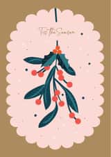 Tis the Season Christmas card created by two two one design