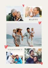 Personalised Valentines Day Photo Card created by Spark and Wild - Classic Valentine's Day Card - Mini Hearts