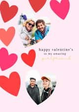Personalised Valentines Day Photo Card created by Spark and Wild - Classic Valentine's Day Card - Amazing Girlfriend