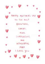 Heartfelt Mam Mothers Day Card - Wonderful created by HCD Illustration