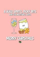 Crude Christmas Card - Hugo Spritz and Picky Bits created by fyou cards