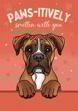 Cute Valentine's Day Card - From The Dog - Boxer created by Choo Choo 