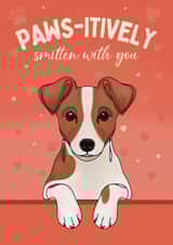 Cute Valentine's Day Card - From The Dog - Jack Russell Terrier created by Choo Choo 