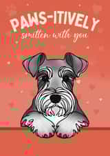 Cute Valentine's Day Card - From The Dog - Schnauzer created by Choo Choo