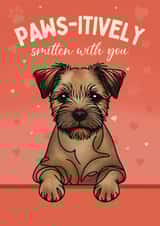 Cute Valentine's Day Card - From The Dog - Border Terrier created by Choo Choo 