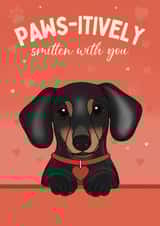 Cute Valentine's Day Card - From The Dog - Dachshund created by Choo Choo 