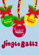 Funny Christmas Card - Jingle Ballz - Buzzballz created by smella.paints