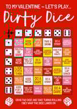 Rude Valentine's Day Card - Dirty Dice Game created by AbiGoLucky