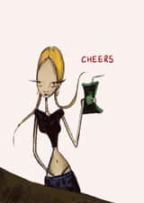 Cool Girl Cheers Card created by Amelia Katharine