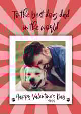 Personalised Valentines Day Photo Card created by The Merry Giraffe - Valentine’s Day Photo Card – Cute Dog Dad Card – From the Dog