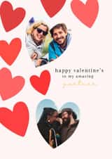 Personalised Valentines Day Photo Card created by Spark and Wild - Classic Valentine's Day Card - Amazing Partner