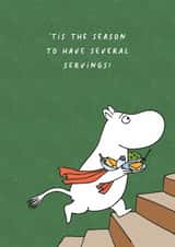 Funny Christmas Card - Several Servings - Moomin created by Moomin Characters