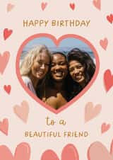 Personalised Birthday Photo Card created by The Pattern Press - Classic Birthday Card - Beautiful Friend