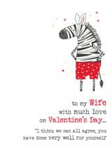 Funny Valentine's Card - For Wife - You Did Well created by Dandelion Stationery
