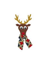Ankara Rudolph Christmas Card – Afro-Inspired Red-Nosed Reindeer Design created by All Shades