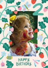 Personalised Birthday Photo Card created by Carla Ellis - Cute Birthday Card - 2nd - Bugs